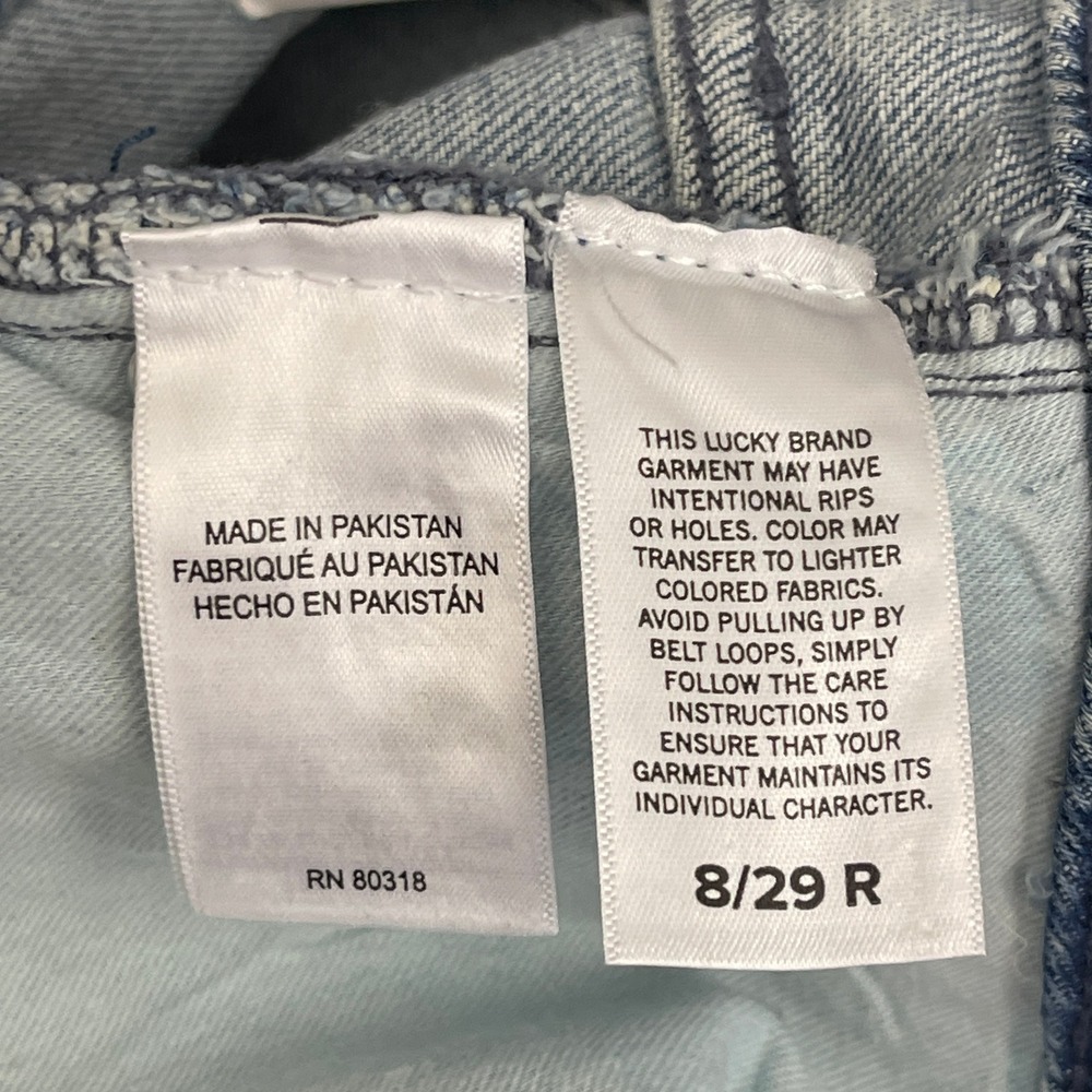 NEW Lucky Brand The Baggy Wide Leg Crystal Studded High-Rise Womens 8/29 R $129 - Picture 16 of 16
